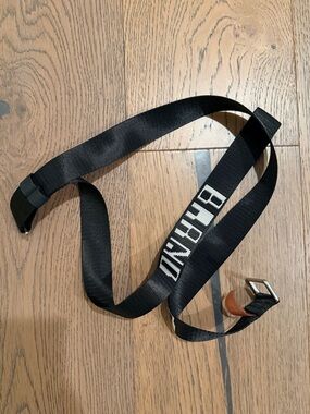 ACNE Black Webbing Belt with Buckle. Adjustable. Great dressed up and down.